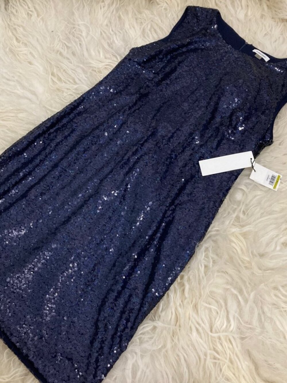 Calvin Klein Women's Sequined Sheath Dress 2307 - Picture 9 of 9